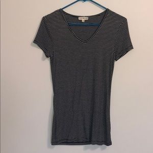 Striped V-Neck T-Shirt